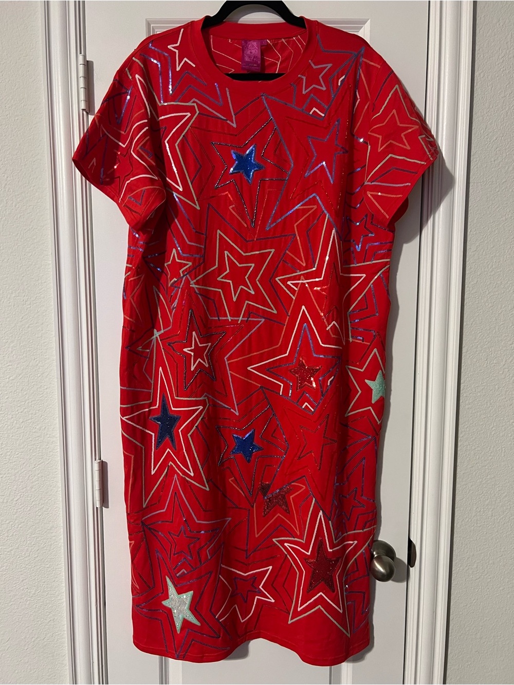 QUEEN OF SPARKLES Sequin Star Dress
